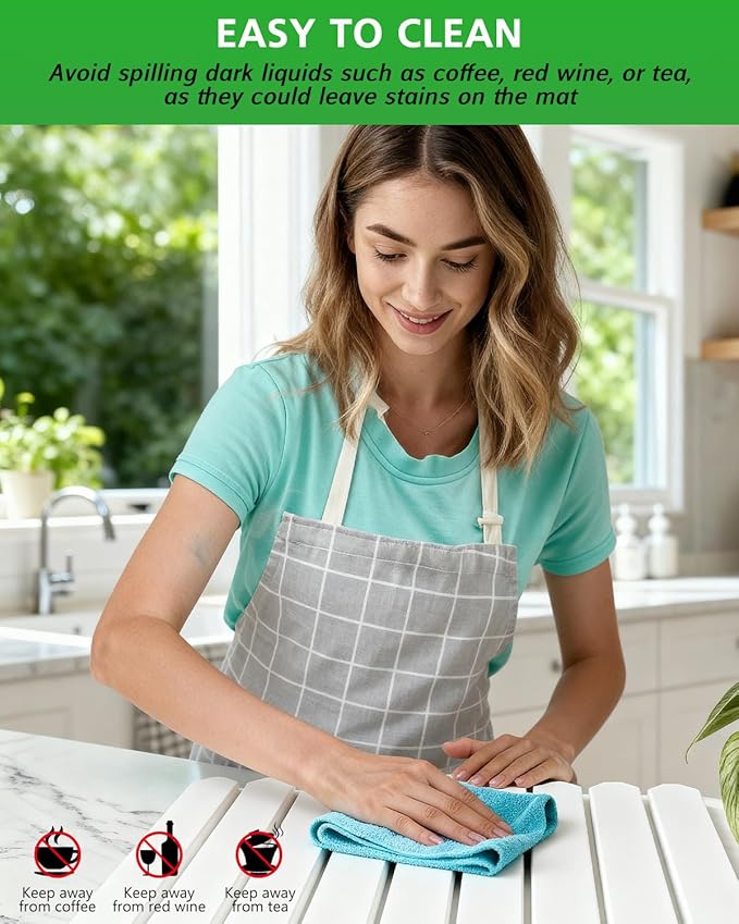 Stone Drying Mat for Kitchen Counter 16x24 Inch, Diatomaceous Dish Drying Mat with Towel Sanding Tool, Fast-Absorbing Quick-Dry Non-Slip Sink Tray - Image 6