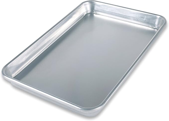 USA Pan Bare Aluminum Bakeware 1045QS-BB Quarter Sheet Baking Pan Warp-Resistant, Rust-Proof Bakeware by USAPan