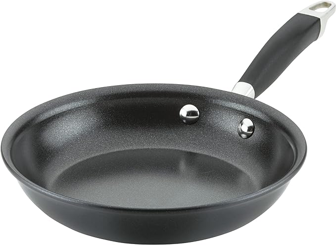 Anolon Advanced Home Hard Anodized Nonstick Frying Pan, 8.5 Inch – Small Non Stick Egg Pan, Durable Nonstick Skillet - Onyx by Anolon