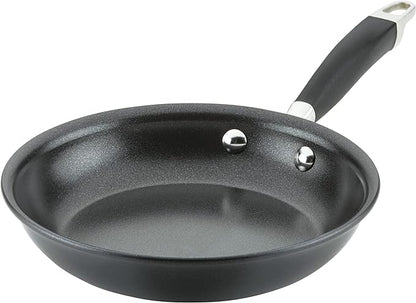 Anolon Advanced Home Hard Anodized Nonstick Frying Pan, 8.5 Inch – Small Non Stick Egg Pan, Durable Nonstick Skillet - Onyx by Anolon