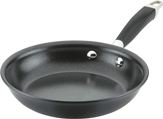 Anolon Advanced Home Hard Anodized Nonstick Frying Pan, 8.5 Inch – Small Non Stick Egg Pan, Durable Nonstick Skillet - Onyx by Anolon