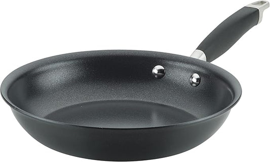 Anolon Advanced Home Hard Anodized Nonstick Skillet, 10.25 Inch – 10 Inch Fry Pan, Non Stick Saute Pan, Durable Cooking Skillet - Onyx by Anolon