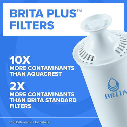 Brita UltraMax Large Water Dispenser with 1 BritaPlus Filter, 27 Cup Capacity, Black (Package May Vary) - Image 2