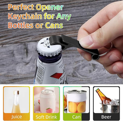 400 Pack Black Metal Bottle Opener Keychains Bulk, Tiny Beverage Opener Party Favor (Black, 400 Pcs) - Image 4