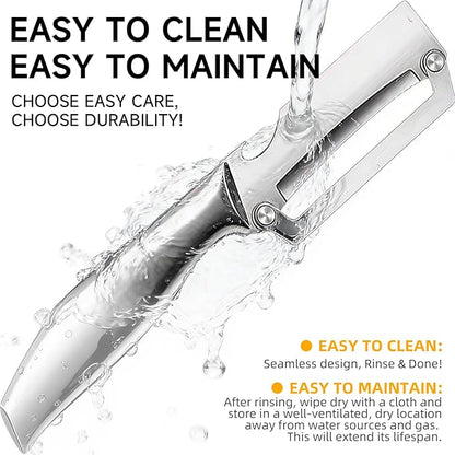 2-in-1 Multifunctional Vegetable Peeler for Kitchen, Heavy Duty Stainless Steel Blade with Wide Arc-Shaped Edge, Premium Fruit and Vegetable Peeler for Butternut Squash Pumpkin Pineapple Sugarcane - Image 7