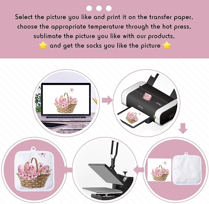 Patelai 12 Pieces Blank Sublimation Oven Mitts Set Include Blank Sublimation Heat Resistance Oven Gloves and Pot Holders for DIY Kitchen Dining Room Accessories