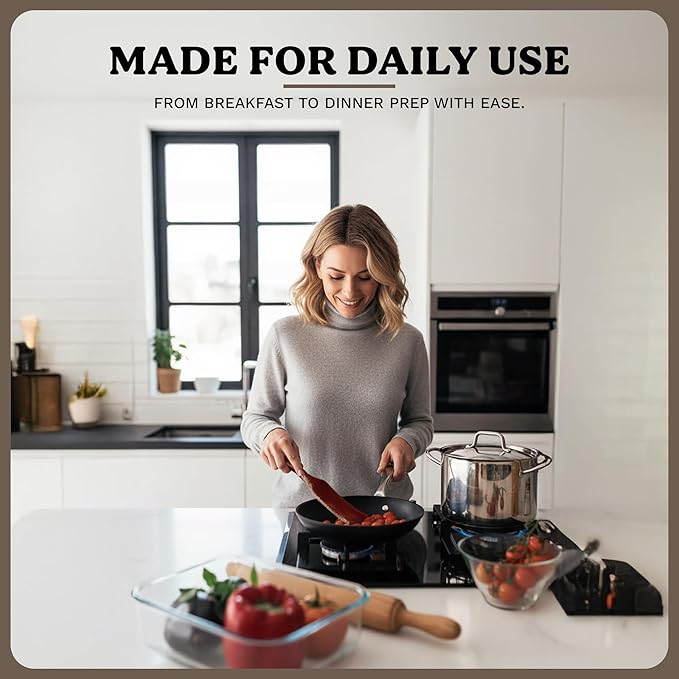 5-Piece Wooden Spurtle Set – Acacia Wood Kitchen Tools for Cooking, Mixing & Stirring – Non-Stick Safe Spurtle Spatula Set