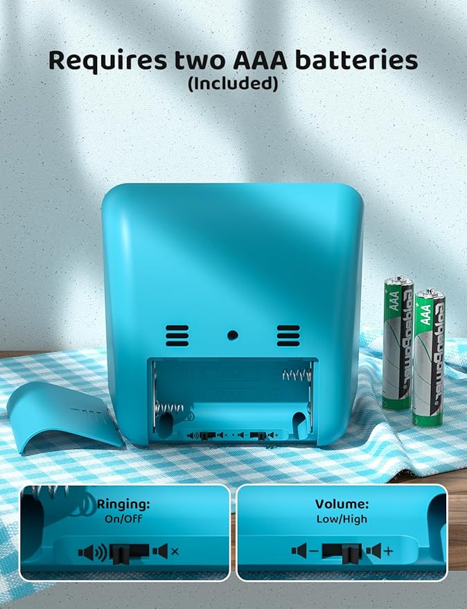 LIORQUE Visual Timer for Kids, 60-Minute Countdown Timers for Classroom Office Kitchen with Silent Operation, Kids Timer for Teaching (Batteries Included) - Image 5