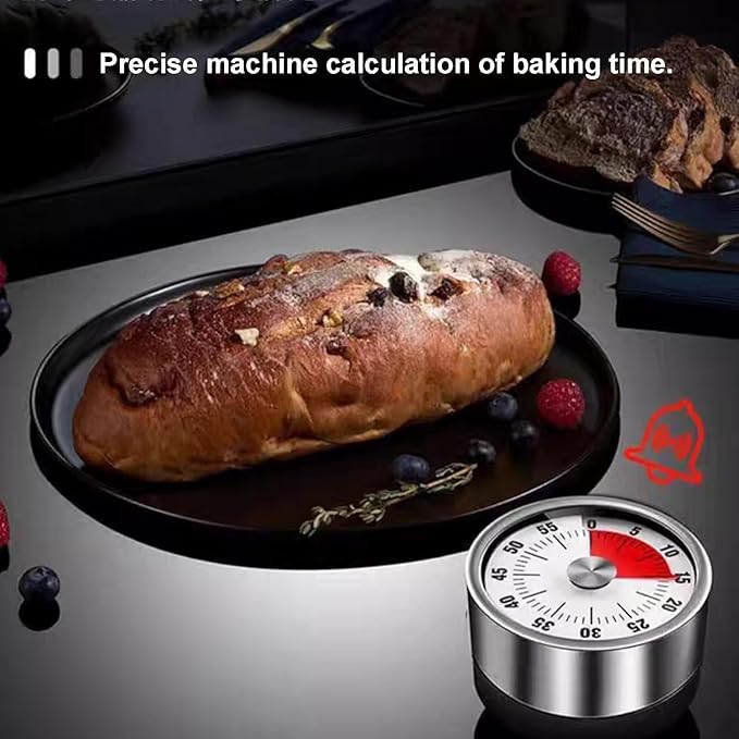 Digital Kitchen Timer for Cooking, Loud Alarm, Magnetic Back, Black and Silver (Sliver-t) - Image 6