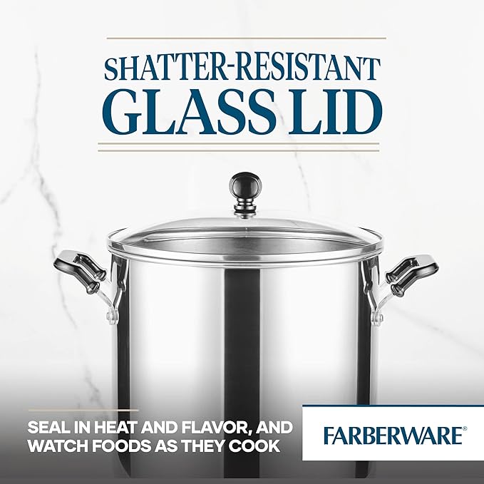 Farberware Classic Series 11 Quart Stockpot with Glass Lid - Image 5