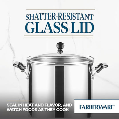 Farberware Classic Series 11 Quart Stockpot with Glass Lid - Image 5