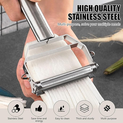 Multifunction Stainless Steel Julienne Peeler Vegetable Peeler Double Planing Grater Kitchen Accessories Cooking Tools - Image 5