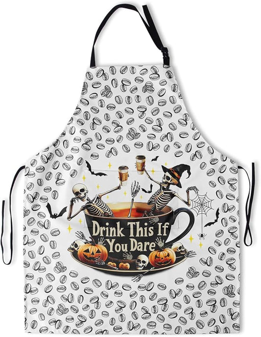 Funny Apron Polyester Grooming Aprons with Pocket for Cooking Kitchen Grilling Adults