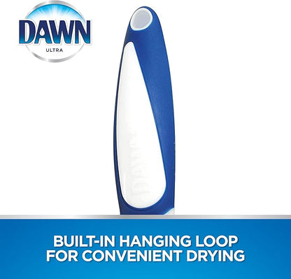 Dawn Dish Brush with Soft Nylon Bristles and Scraper, Blue/White - Image 5