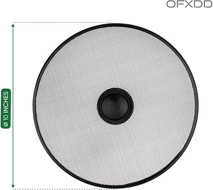 Stainless Steel Lid Splatter Screen - Set of 2: 8,2" & 10" - Frying Pan Oil Splash Guard - Image 6