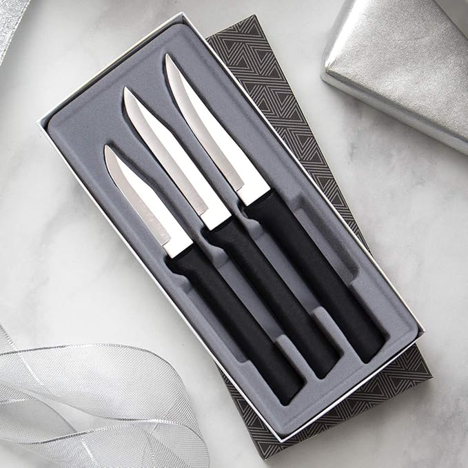 Rada Cutlery Paring Knife Galore Gift Set (G201), 3-Piece Knife Set, Stainless Steel Blades, Black Handle - Image 6
