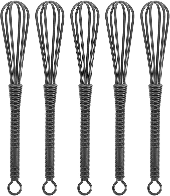 Ipetboom Small Plastic Whisks: 5pcs Mini Whisk for Hair Dye Color Mixing Hairdressing - 6.76X0.98in Versatile Kitchen Utensil Egg Beater for Blending Stirring Cooking Baking Versatile Tools by Unknown