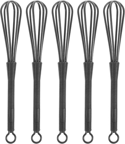 Ipetboom Small Plastic Whisks: 5pcs Mini Whisk for Hair Dye Color Mixing Hairdressing - 6.76X0.98in Versatile Kitchen Utensil Egg Beater for Blending Stirring Cooking Baking Versatile Tools by Unknown