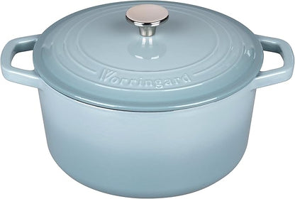 VORRINGARD Enameled Cast Iron Dutch Oven Pot with Lid, for Bread Baking, Round Bread Oven- include Sourdough Bread Baking Supplies set, 4.5QT, Sea Salt - Image 4