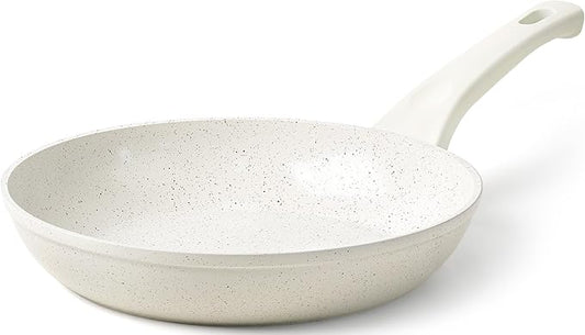 Innerwell Ceramic Non Stick Frying Pan - Non Stick Skillet Frying Pans, Safe&No Toxic Egg Omelette Frying Pan, Large Nonstick Cookware Chef's Pan, Induction Compatible, PFOA&PFAS Free(11inch, White) by Innerwell