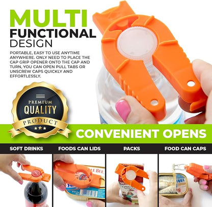 Multifunctional Bottle and Can Opener, Plastic Water Bottle, Twist-Off, Pull Tab Soup, for Weak Hands, Seniors, Elderly, Rheumatoid Arthritis, Bottle Gripper, Ergonomic (Two Pack) - Image 4