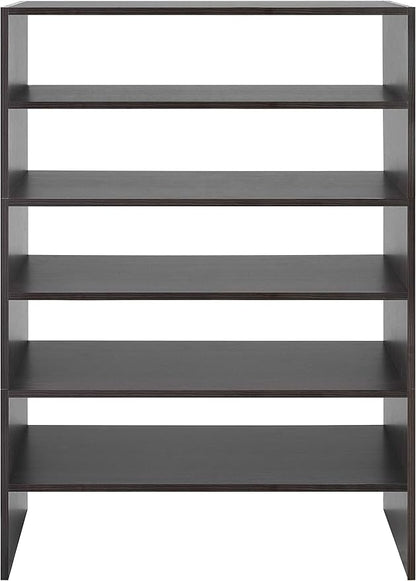 Whitmor Wood Stackable 2-Shelf Shoe Rack, 24 INCH, Espresso - Image 8