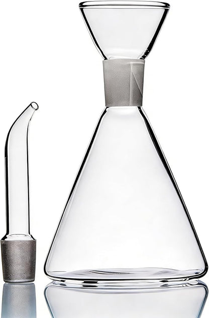 ELETON Conical 8 oz Glass Oil Dispenser – No Drip Olive Oil Cruet with Leak-Proof Spout, Easy-Fill Wide Mouth, Borosilicate Bottle for Kitchen & BBQ - Image 5