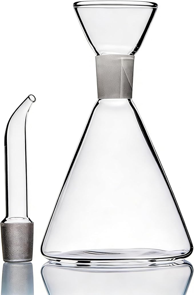 ELETON Conical Borosilicate Glass Olive Oil Dispenser – Non Drip Oil Bottle for Kitchen, Leak Proof Vinegar Cruet, Easy Clean, 12 oz - Image 6