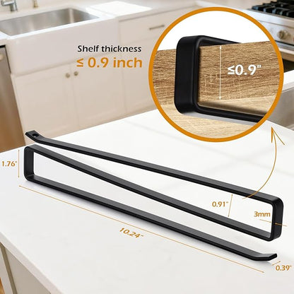 Tumbler Lid Organizer, Kitchen Space-Saving Cup Holder, Organizers for Under Cabinet Storage, No Glue or Drilling Required (black) - Image 3