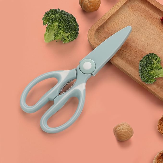 NileHome Kitchen Scissors, Stainless Steel Scissors All Purpose Heavy Duty, Kitchen Scissors for Food Dishwasher Safe, Kitchen Shears for Kitchen Meat Chicken Fish Poultry Herb Bread (Blue) - Image 7