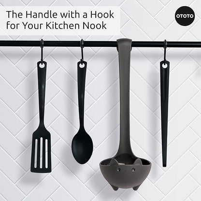 OTOTO Katie Cat Soup Ladle - Halloween Gifts Black Cat, Gothic Gifts, Gifts for Cat Lovers - Spooky Cat Gift, Cute Kitchen Accessories, Fun Gifts (Katie Cat, Black) - Image 6