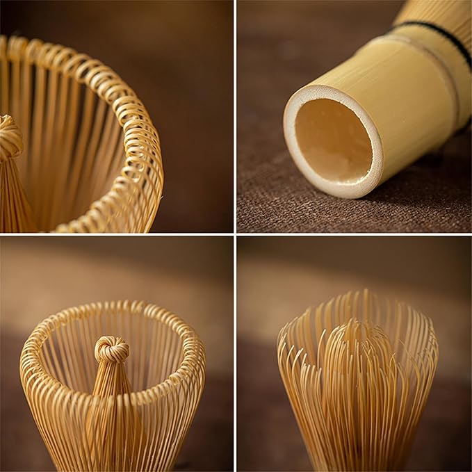 Matcha Whisk - Bamboo Whisk for Matcha Powder, Handcrafted Organic Traditional Japanese Chasen, 100-Prong Matcha Stirrer Wisk Mixer Brush for Authentic Tea Preparation - Image 5