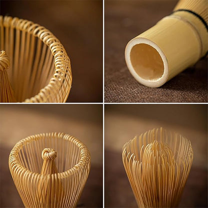 Matcha Whisk - Bamboo Whisk for Matcha Powder, Handcrafted Organic Traditional Japanese Chasen, 100-Prong Matcha Stirrer Wisk Mixer Brush for Authentic Tea Preparation - Image 5