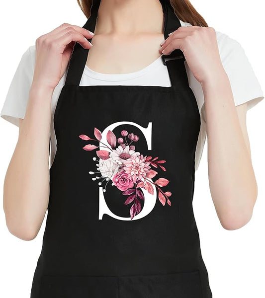 Personalized Aprons for Women with Pockets, Cute Aprons for Women Chef Baking, Cooking Gifts for Mom Birthday