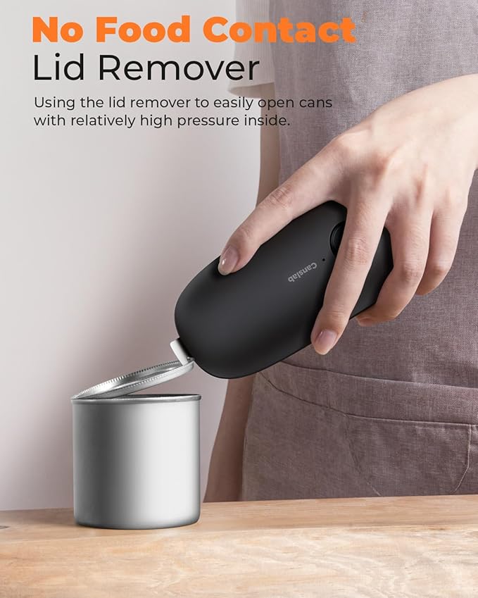 Canslab Ultrablde (Basic Version）_Rechargeable Electric Can Openers for Kitchen for Seniors with Arthritis- USB Battery Can Opener for Any Size Can - Smooth Edge, Handsfree, Wall Mountable Opener - Image 4