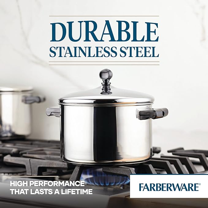 Farberware Classic Stainless Steel 4-Quart Covered Saucepot - - Silver (Pack of 4) - Image 4