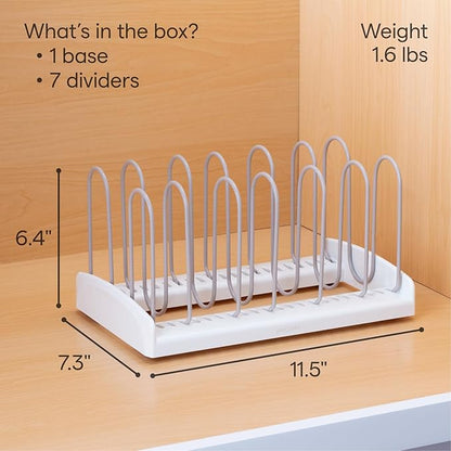 YouCopia StoreMore Adjustable Pan and Lid Rack, Pot Lids and Pans Organizer for Kitchen Cabinet Storage, Classic Edition - Image 4