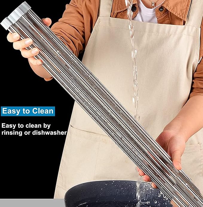 Seropy Extra Large 20.5"x13.7" Roll Up Dish Drying Rack Over The Sink Dish Drainer for Kitchen Counter, Sink Drying Rack Drying Mat Folding Rack Kitchen Sink Organizer Home Essentials - Image 6