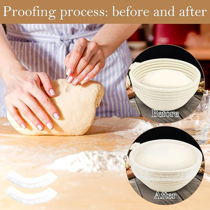 120pcs Shower Caps for Sourdough Bread, Reusable Bowl Covers for Proofing, Plastic Bread Covers With Elastic - Image 3
