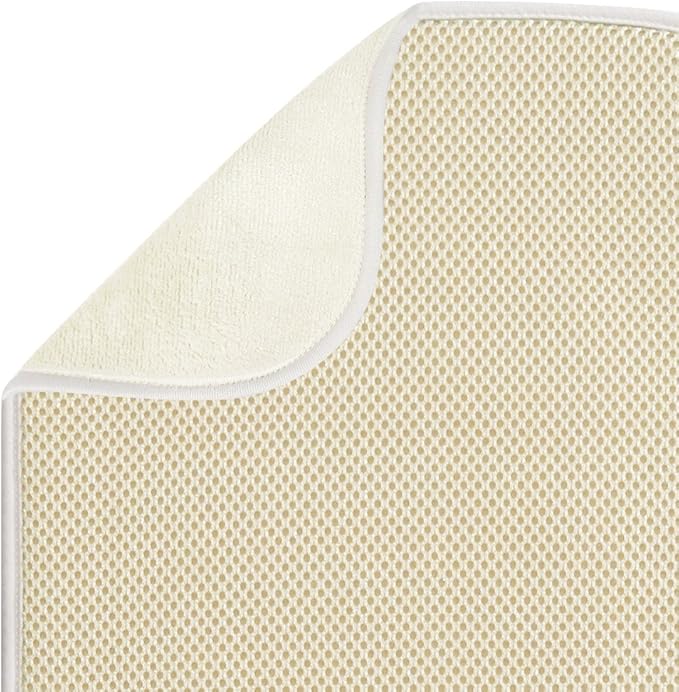 iDesign iDry Mini Absorbent Kitchen Countertop Dish Drying Mat - Wheat/Ivory - Image 4