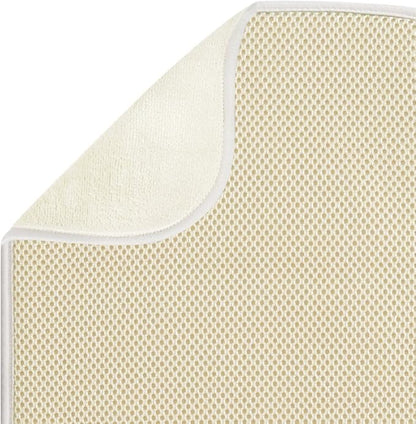 iDesign iDry Mini Absorbent Kitchen Countertop Dish Drying Mat - Wheat/Ivory - Image 4