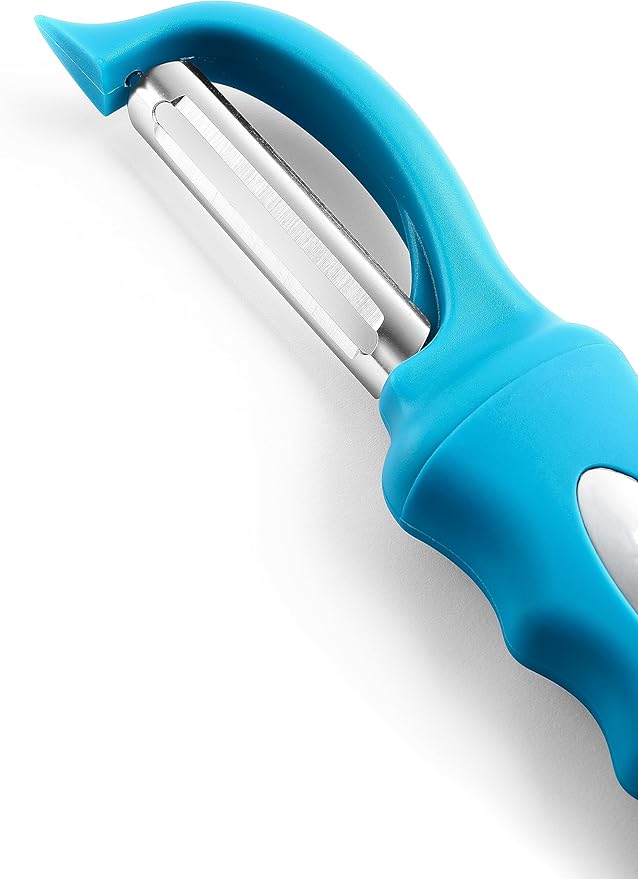 Spring Chef Premium Swivel Vegetable Peeler, Comfortable Handle and Ultra Sharp Stainless Steel Blades - Perfect Kitchen Peeler For Veggie, Fruit, Potato, Carrot, Apple - Teal - Image 8