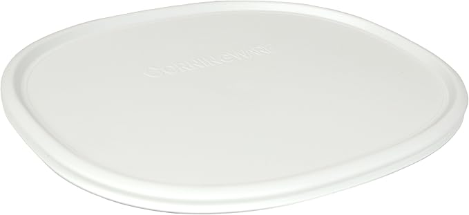 CorningWare FS2 2.5qt/2.35L Oval French White Casserole Dish and F-2-PC Oval French White 2.5qt Plastic Lid