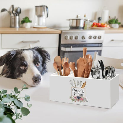 Gigi Gifts Utensil Holder, Mothers Day Birthday Gift for Grandma from Grandkids, Gigi's Kitchen Gift Counter Desk Accessories Decor, Mothers Day Housewarming Gifts for Grandma Mimi Nana
