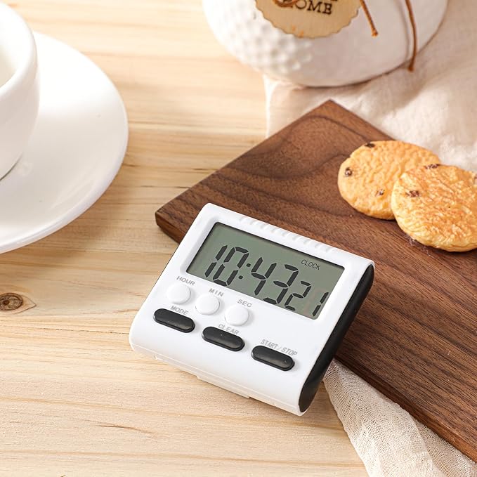Xuhal 15 Pack 24 Hours Kitchen Timer with Alarm Magnetic Digital Clock Loud Alarm, Big Screen and Strong Magnet Manual Switching Count up or Down and Memory Function for Baking Sports Office Study