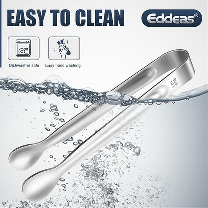 12 PCS Mini Serving Tongs, 6 Inch Small Sugar Tongs, Stainless steel Small Kitchen Tiny Food Tongs for Serving Food, Coffee Bar, Tea Party, Desserts Party and Ice Bucket - Image 7