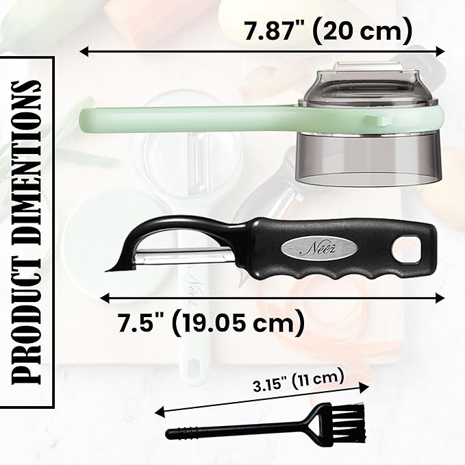 3-Pack Swivel Vegetable Peeler + Fruit Peeler with Container & Cleaning Brush, Ultra Sharp Stainless Steel Blades, Ergonomic Soft Grip Handle, Multi-Function Tool for Potato, Carrot, Apple, Cucumber