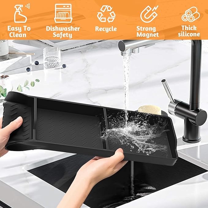 Foeacry 30 Inch Silicone Stove Oven Top Shelf Magnetic for Kitchen Gadgets, Soft Flexible Strong Magnetic Heat Resistant Spice Rack Kitchen Organizer - Image 4