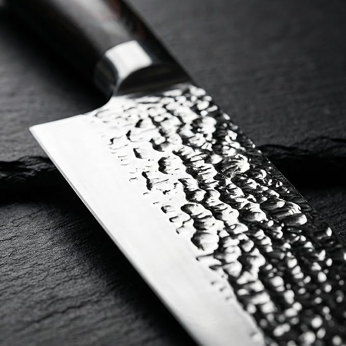 imarku Nakiri Knife, Razor Sharp 7 Inch Multipurpose Vegetable Japanese Chef Knife, High Carbon Stainless Steel Meat Cleaver, Gyutou Knife with Ergonomic Handle, Mothers Day Gift for Mom - Image 7