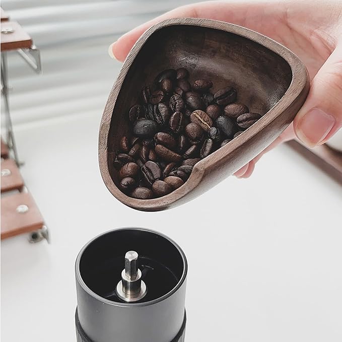 Coffee Bean Sabeli Wood Set:Bean Bowl,Spray Bottle,Measuring Spoon for Milk Tea & Coffee
